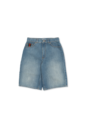 Blue Denim shorts Versace Kids - Vitkac AS